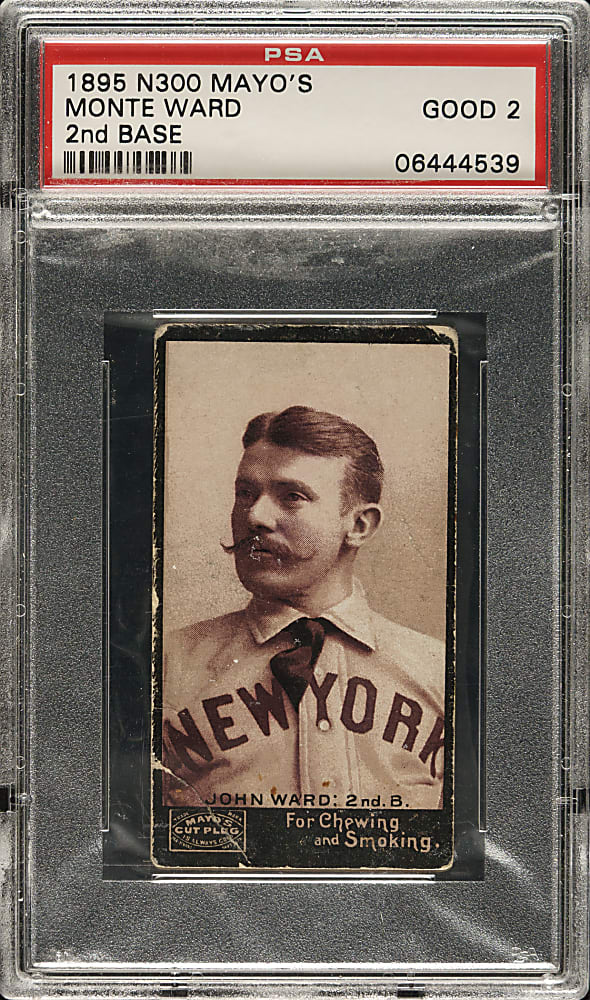 1895 N300 Mayo's Cut Plug Monte Ward 2nd Base PSA GOOD 2