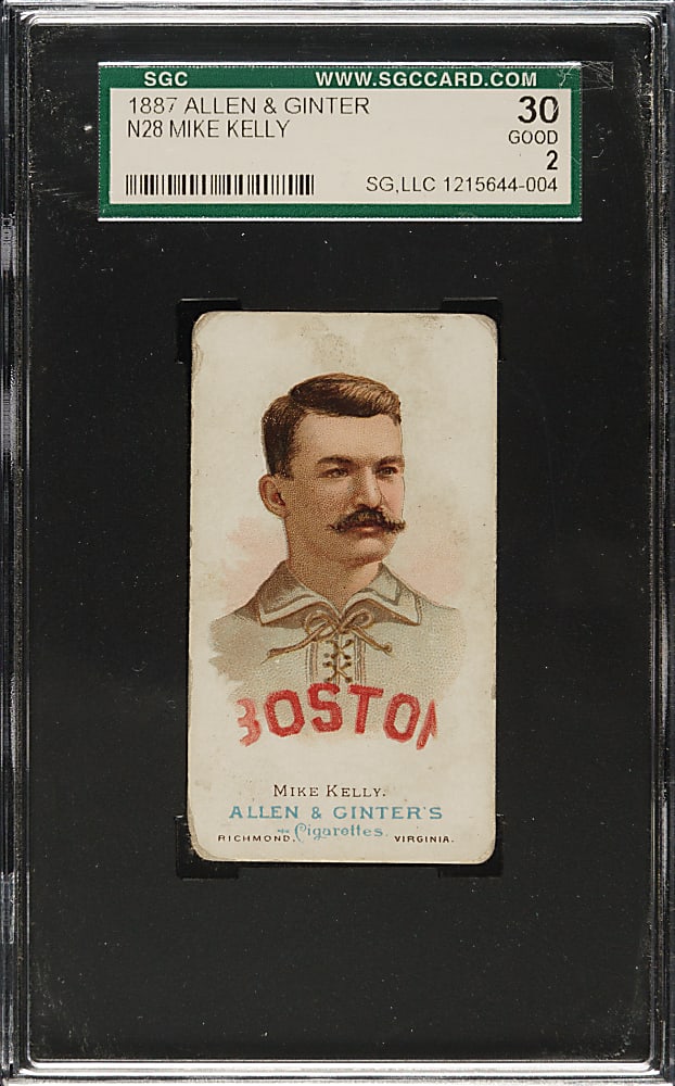 1888 N28 Allen & Ginter Mike "King" Kelly SGC GOOD 30