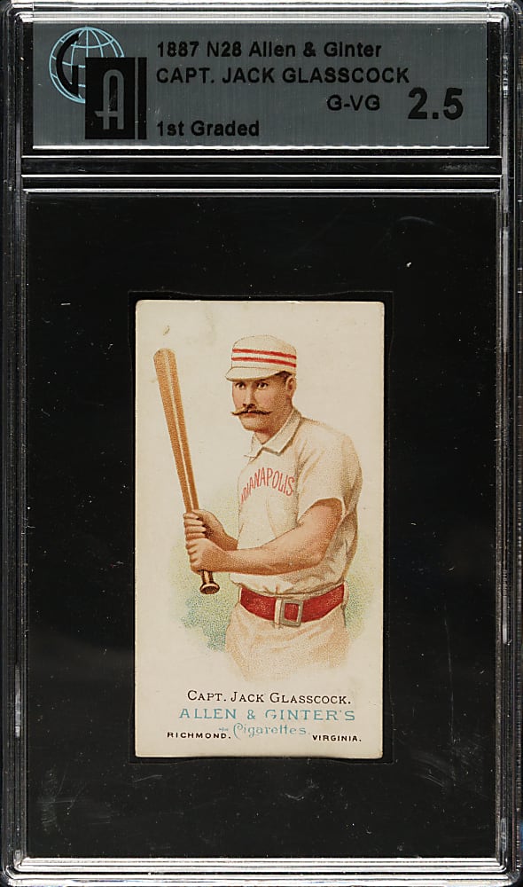 1888 N28 Allen & Ginter Jack Glasscock GAI G-VG 2.5