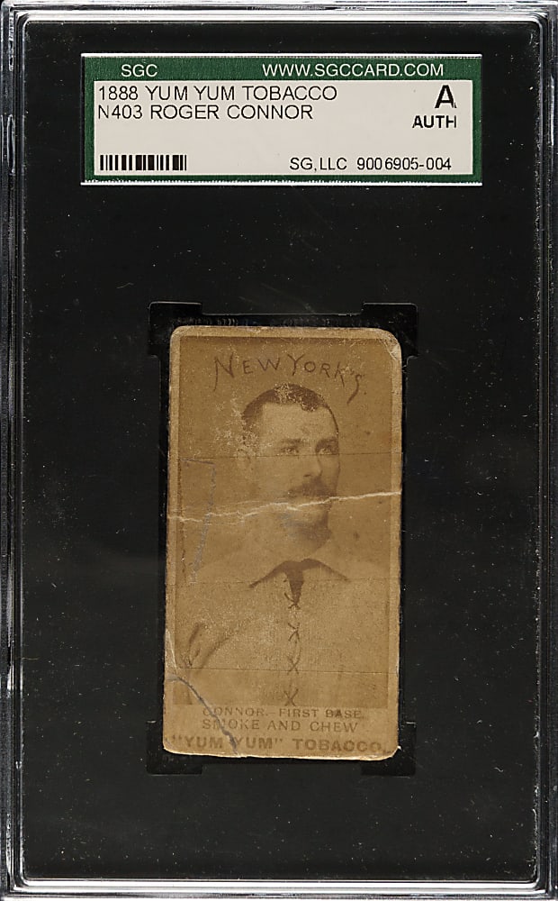 1888 N403 Yum Yum Tobacco Roger Connor Portrait SGC Authentic
