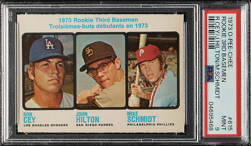 1973 O-Pee-Chee #615 Mike Schmidt Rookie PSA MINT 9