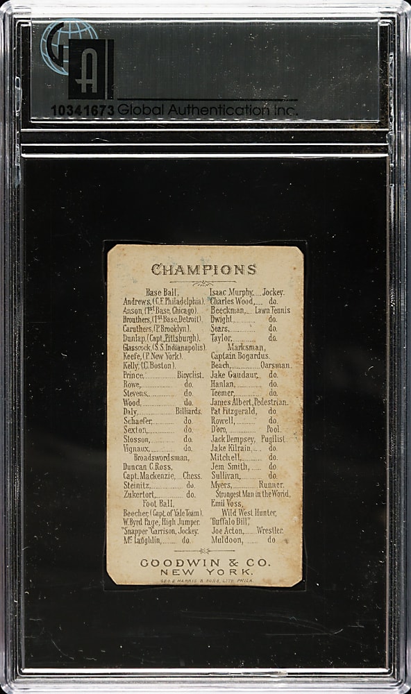 1888 N162 Goodwin Champions Mike "King" Kelly