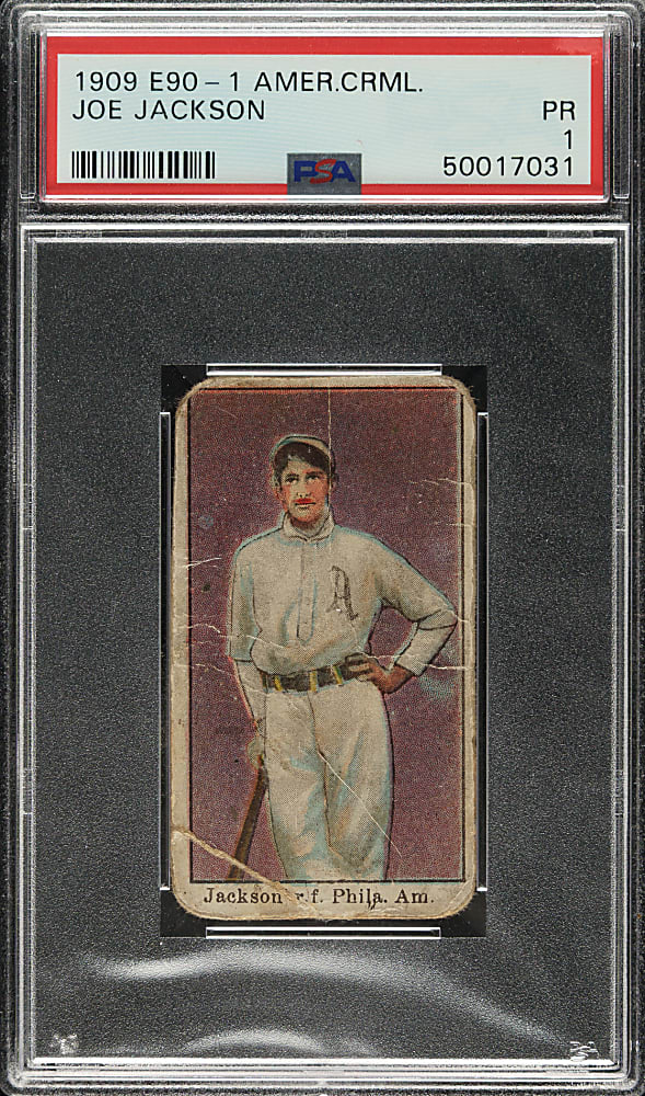 1909-1911 E90-1 American Caramel Joe Jackson Rookie PSA POOR 1