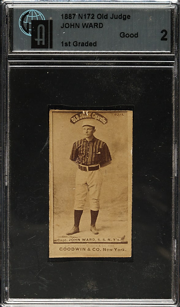 1887 N172 Old Judge John Ward GAI GOOD 2