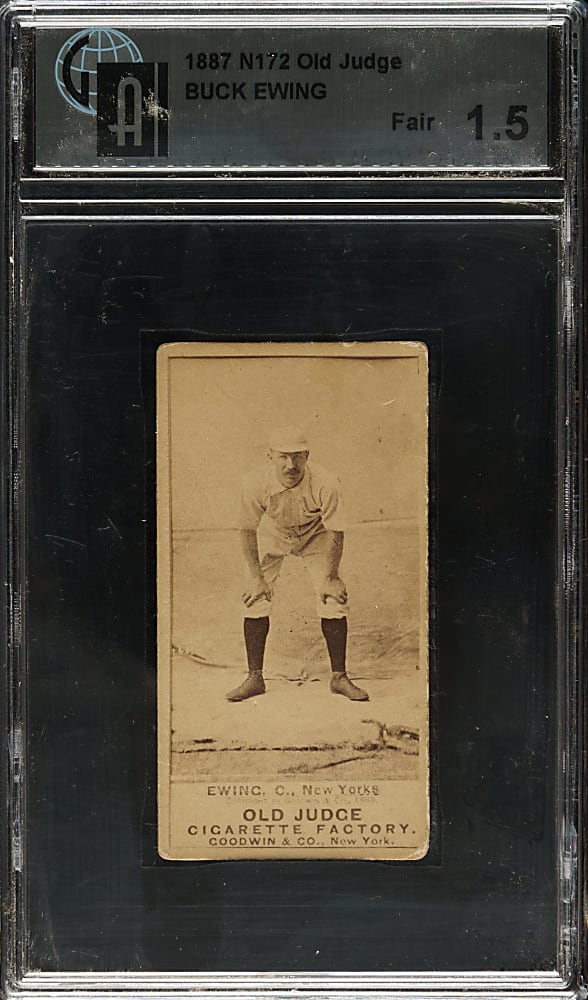 1889 N172 Old Judge Buck Ewing GAI FAIR 1.5