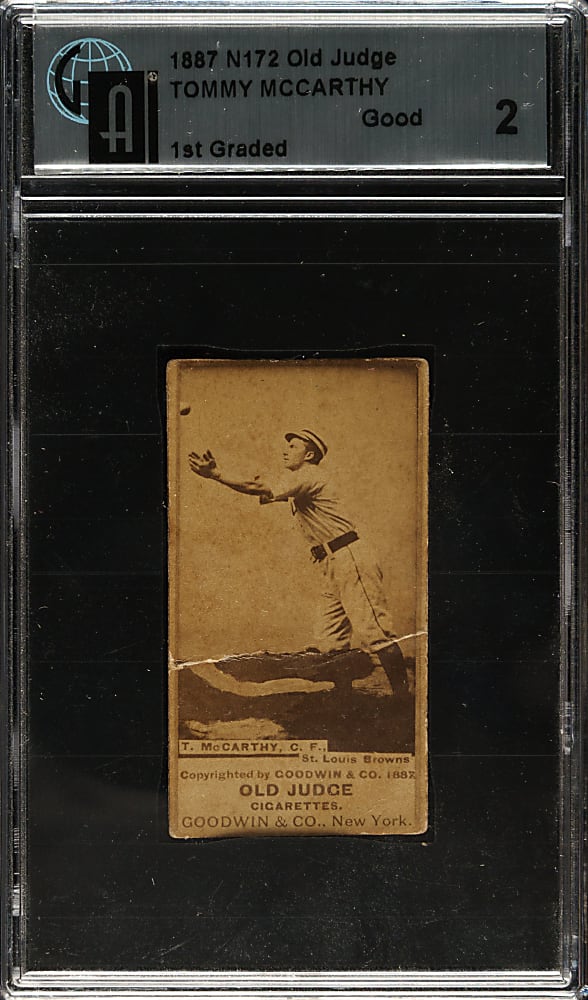1888 N172 Old Judge Tommy McCarthy GAI GOOD 2