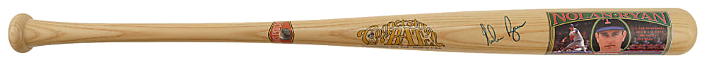 Nolan Ryan Signed Cooperstown Bat