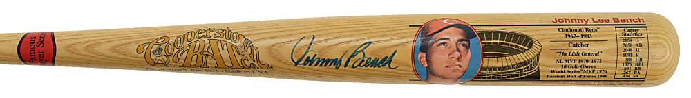 Johnny Bench Signed Cooperstown Bat