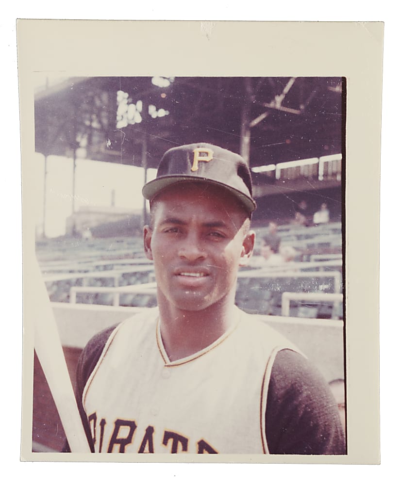 1963 Post Cereal/Jell-O Roberto Clemente Original Hand-Cut Production Photograph