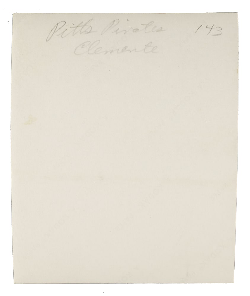 1963 Post Cereal/Jell-O Roberto Clemente Original Hand-Cut Production Photograph