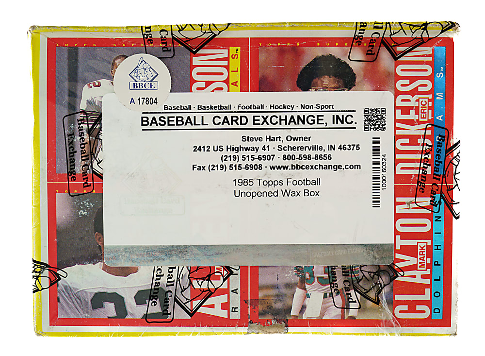 1985 Topps Football Unopened Wax Box (36 Packs) - BBCE