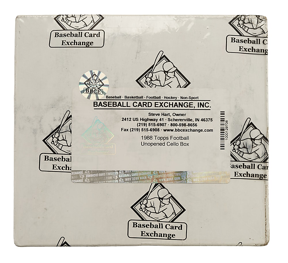 1988 Topps Football Unopened Cello Box (24 Packs) - BBCE