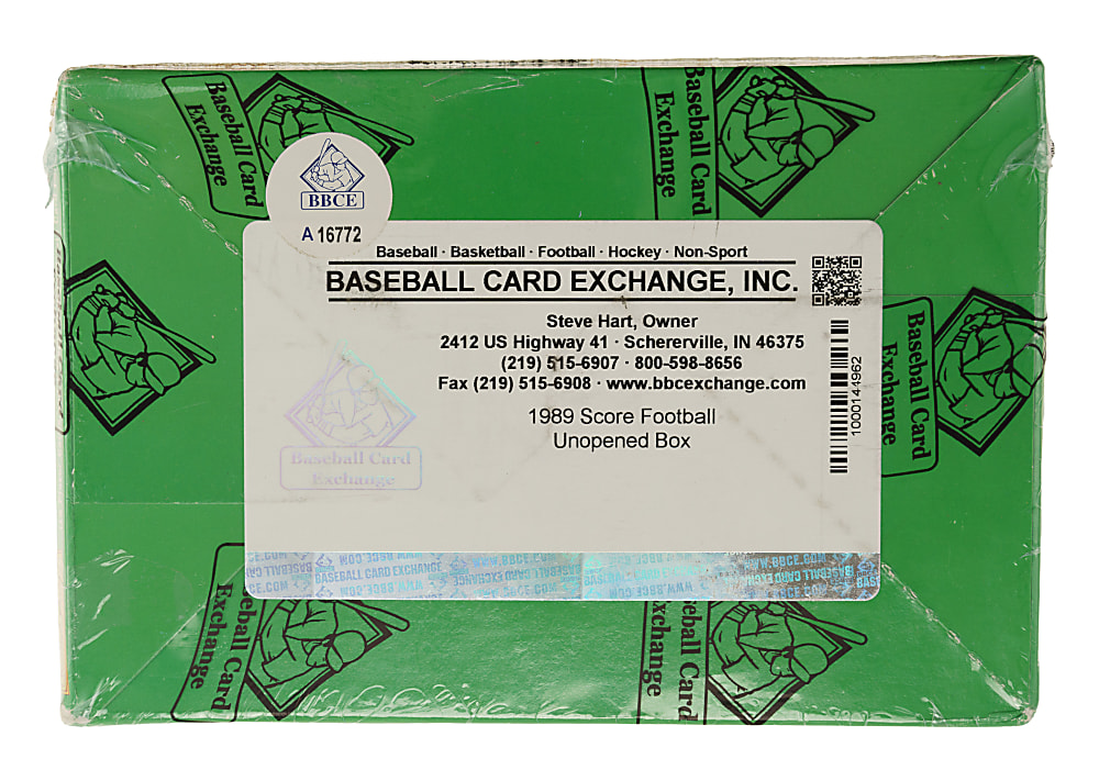 1989 Score Football Unopened Wax Box (36 Packs) - BBCE