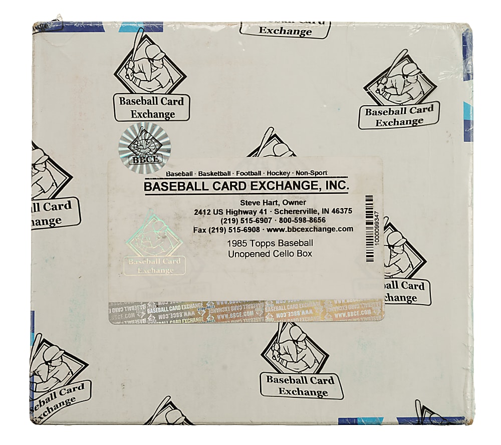 1985 Topps Unopened Cello Box (24 Packs) - BBCE