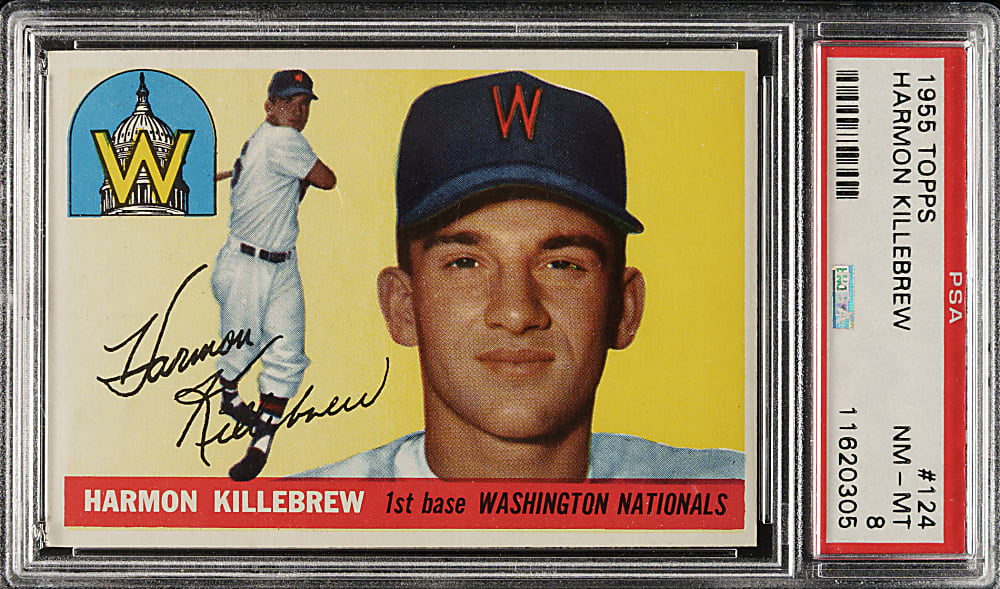 1955 Topps #124 Harmon Killebrew Rookie PSA NM-MT 8