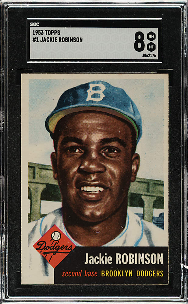 1953 Topps #1 Jackie Robinson SGC NM/MT 8