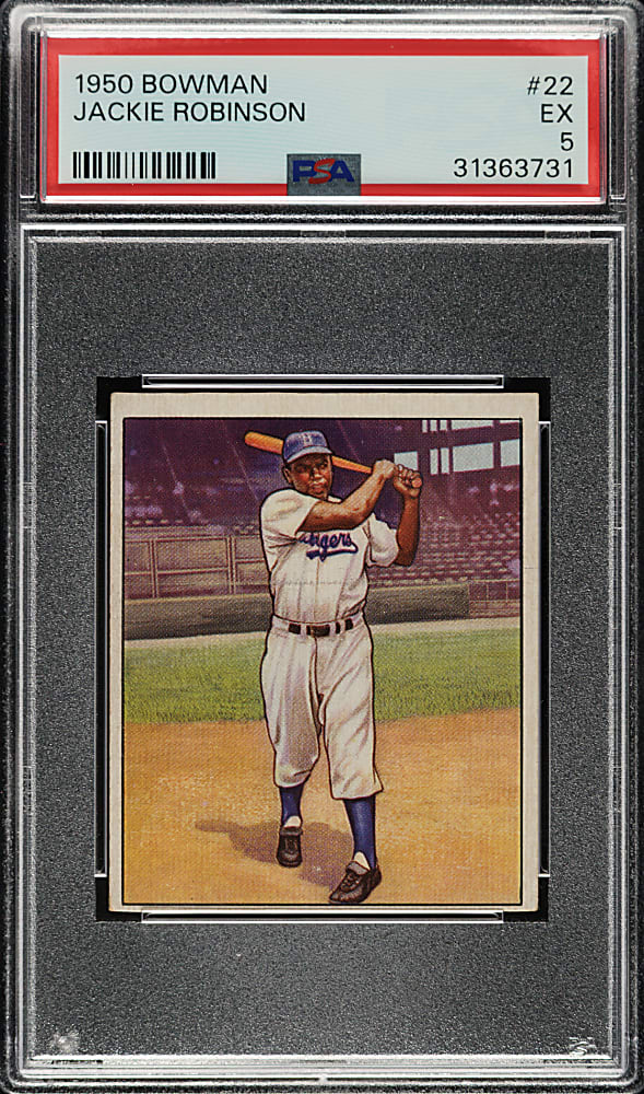 1950 Bowman #22 Jackie Robinson PSA EX 5
