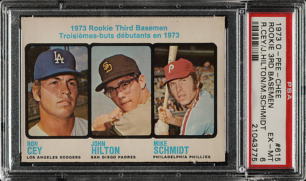 1973 O-Pee-Chee #615 Mike Schmidt Rookie PSA EX-MT 6