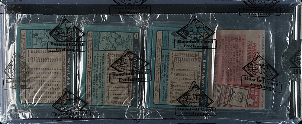 1980 Topps Unopened Rack Pack - Rickey Henderson Rookie on Top - BBCE