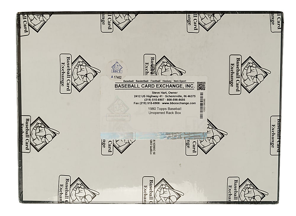 1980 Topps Unopened Rack Pack Box (24 Packs) - BBCE