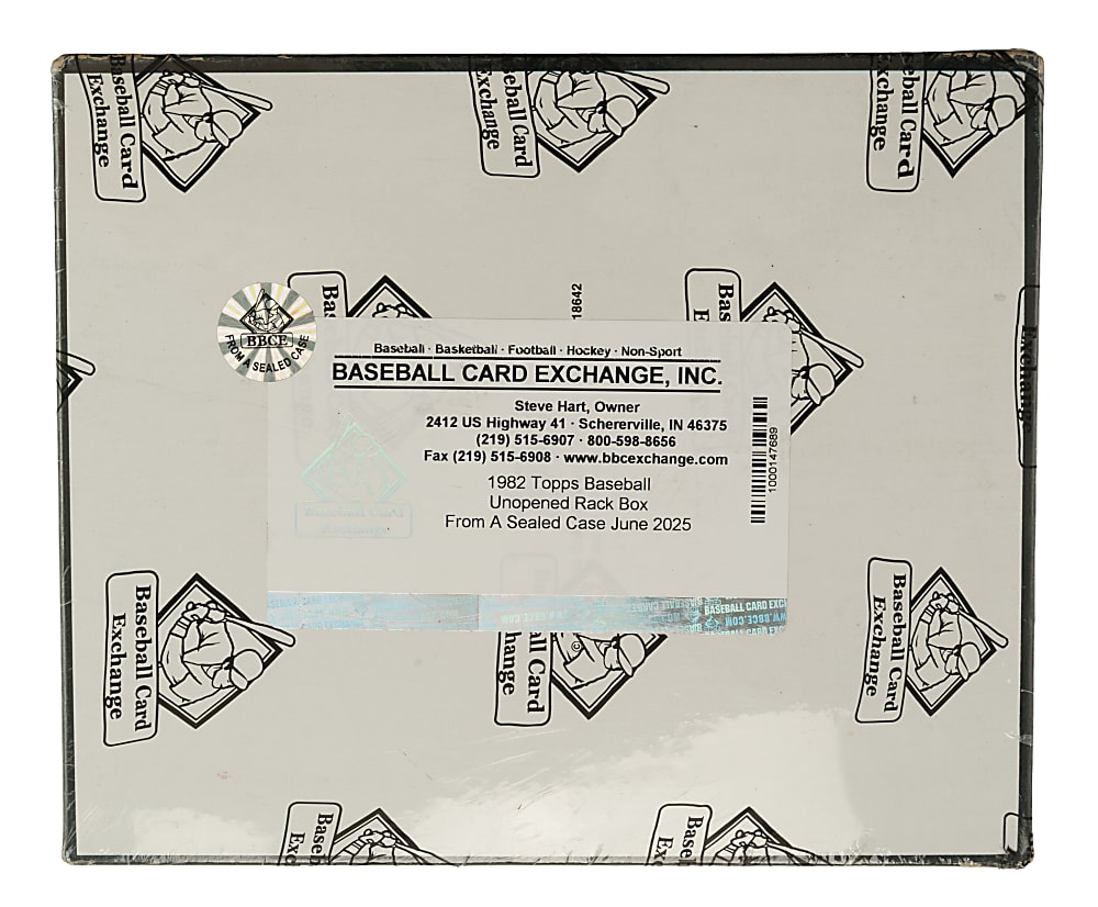 1982 Topps Unopened Rack Box (24 Packs) - BBCE - From a Sealed Case (FASC)