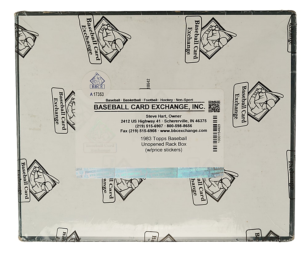 1983 Topps Unopened Rack Box (24 Packs) - BBCE