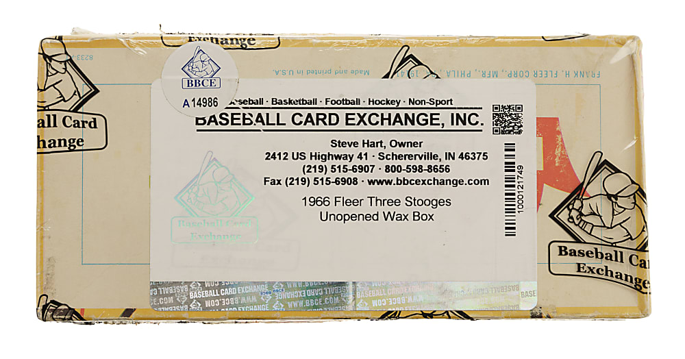 1966 Fleer "Three Stooges" Unopened Wax Box (24 Packs) - BBCE