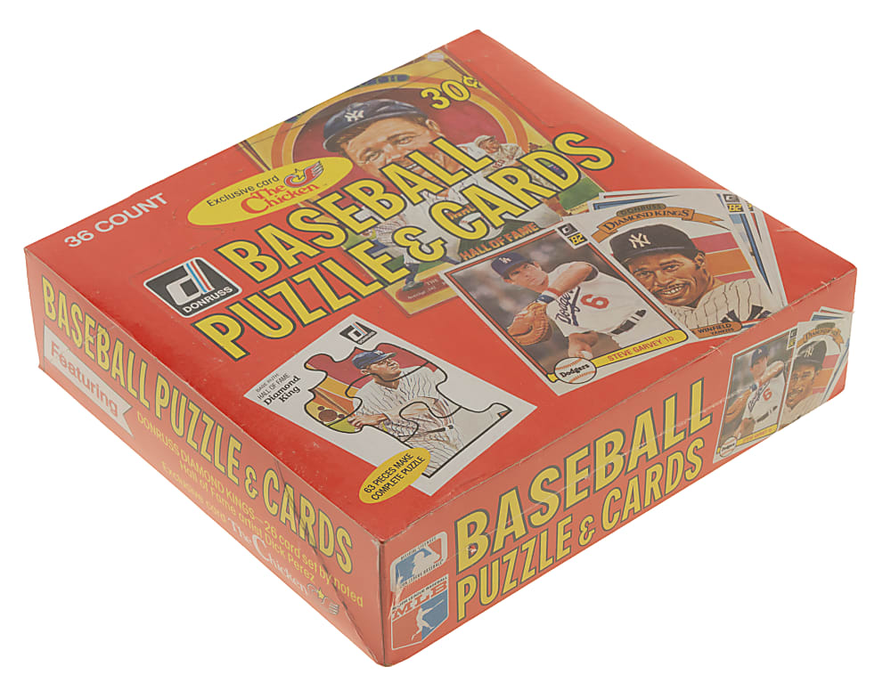 1982 Donruss Unopened Wax Box (36 Packs)- BBCE - From a Sealed Case (FASC)