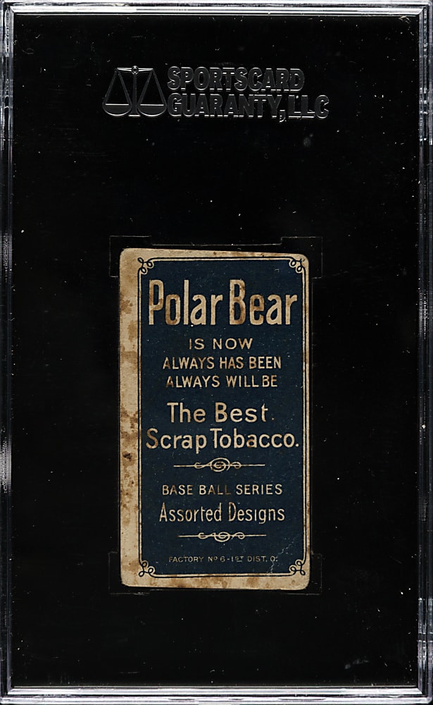 1909-1911 T206 White Border Bill O'Hara St. Louis Variation SGC GOOD  30 - Polar Bear Back