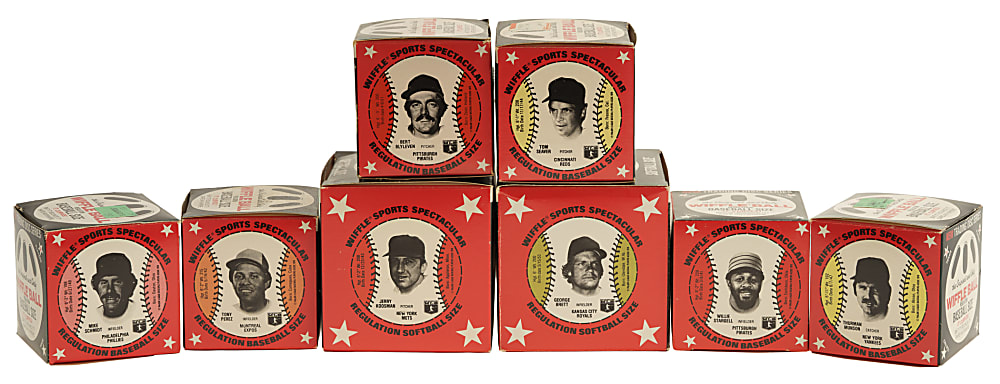 1979 Wiffle Ball Discs Full Boxes Collection (21 Boxes) Plus Uncut Sheet - Representing a Complete Set