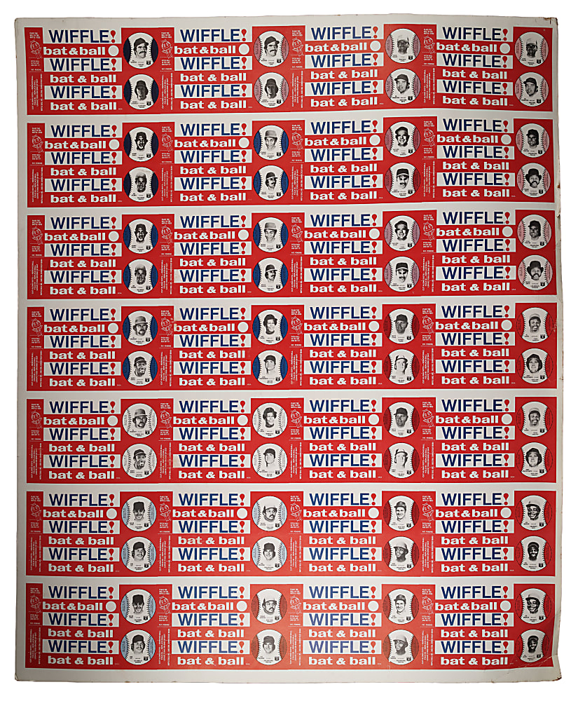 1979 Wiffle Ball Discs Full Boxes Collection (21 Boxes) Plus Uncut Sheet - Representing a Complete Set