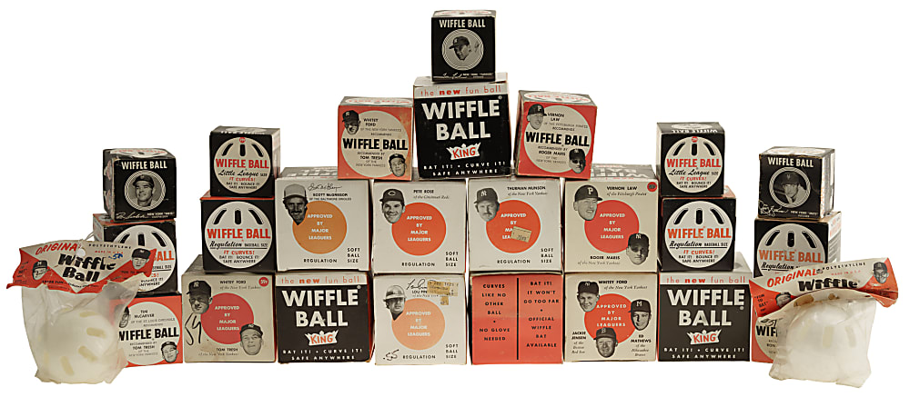 Circa 1960s to 1980s Wiffle Ball Unopened Box Collection (38) - All Player-Endorsed
