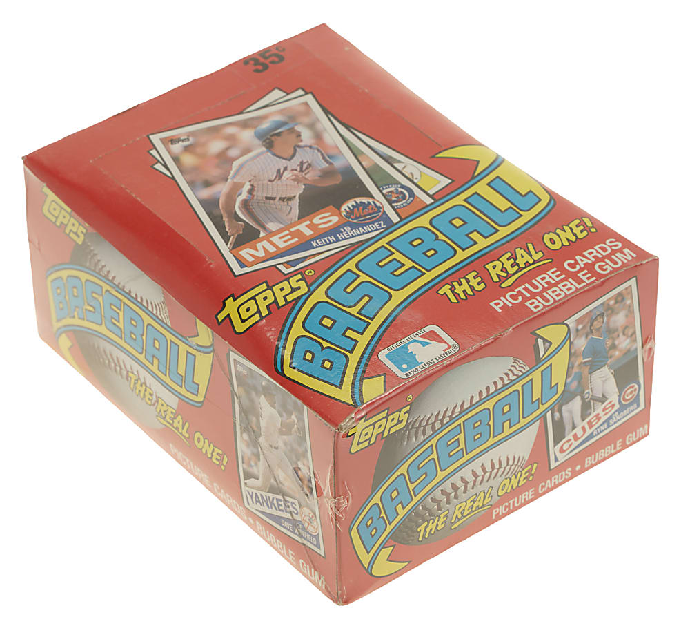 1985 Topps Unopened Wax Box (36 Packs) - BBCE