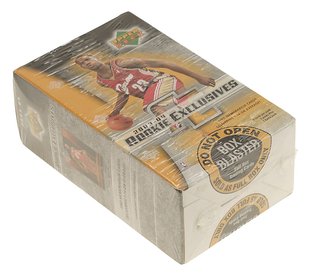 2003-2004 Upper Deck Rookie Exclusives Basketball Factory-Sealed Unopened Blaster Box (8 Packs) - LeBron James Rookie Year