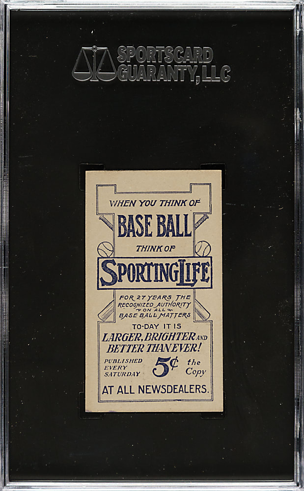 1910-1911 M116 Sporting Life Honus Wagner Pastel Background SGC EX/NM+ 6.5