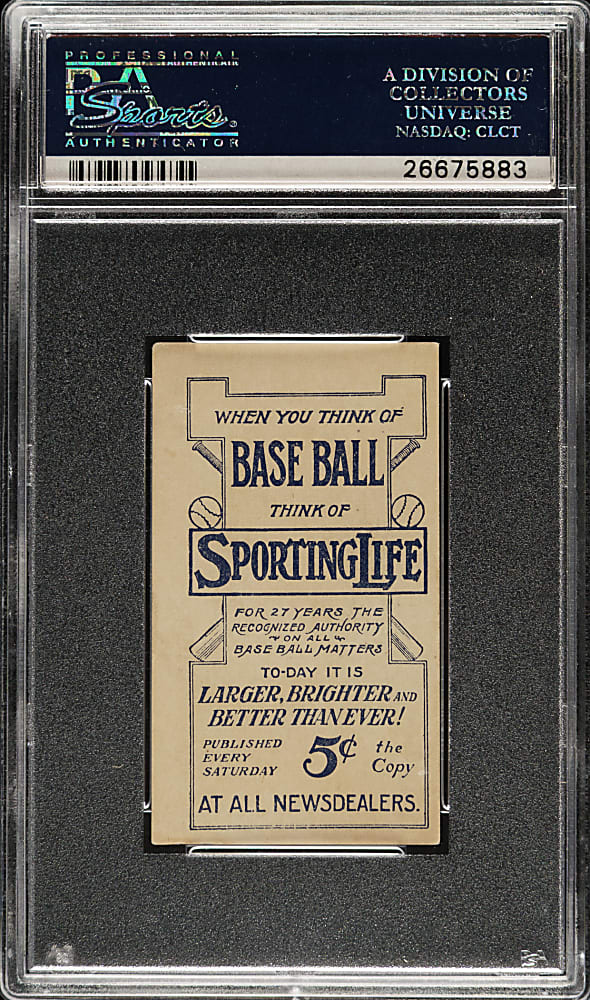 1910-1911 M116 Sporting Life Ty Cobb Pastel Background PSA VG-EX 4