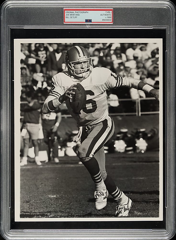 Circa 1988 Joe Montana Original Bill Setliff Photograph PSA/DNA Type I
