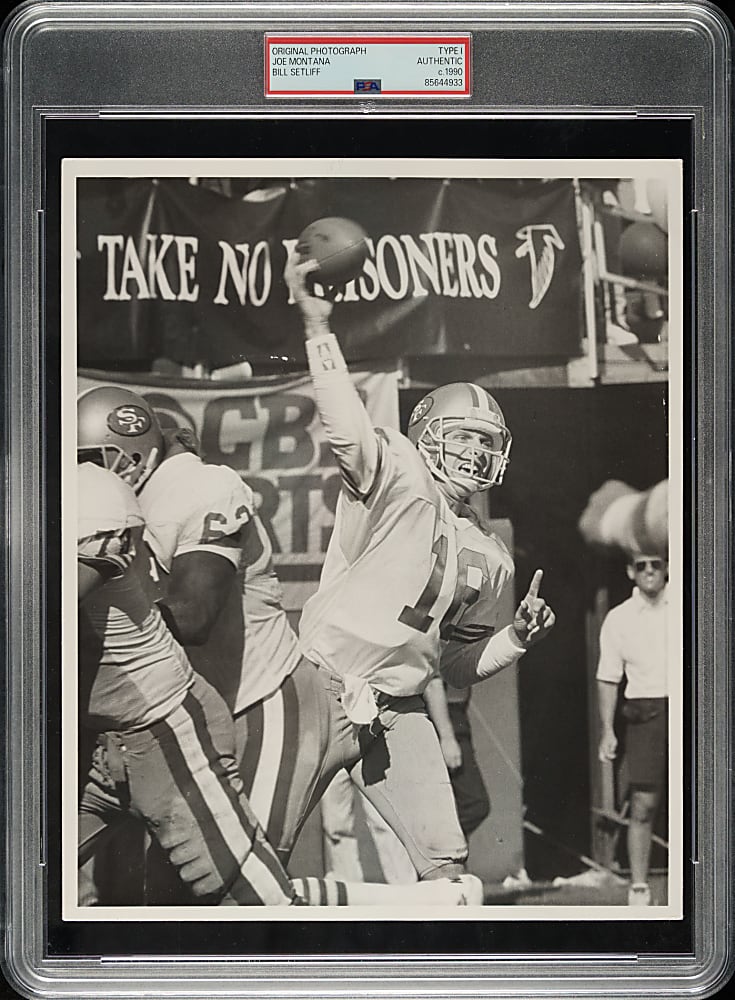 Circa 1990 Joe Montana Original Bill Setliff Photograph PSA/DNA Type I