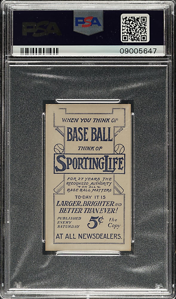 1910-1911 M116 Sporting Life Eddie Plank PSA NM 7
