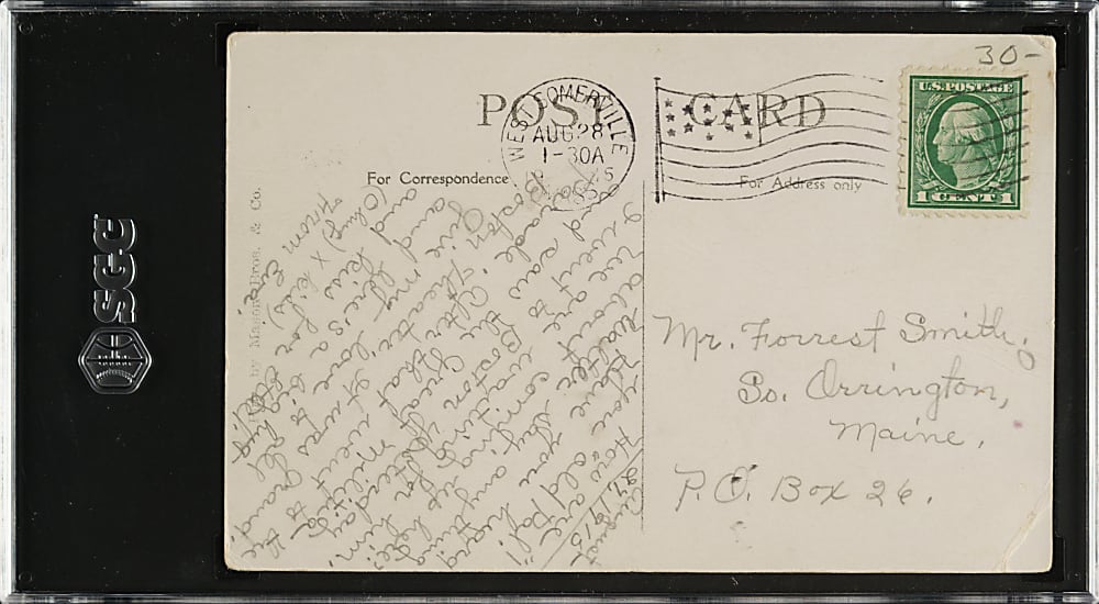 1915 Mason Brothers & Company Postcards Boston Red Sox at Fenway Park SGC POOR 1