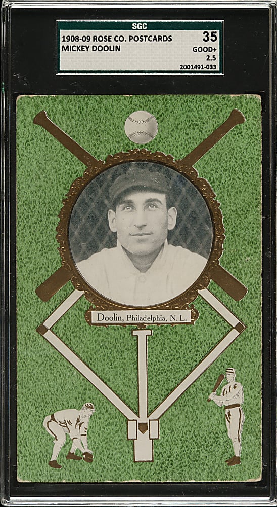 1908 PC760 Rose Company Postcard Mickey Doolin SGC GOOD+ 35