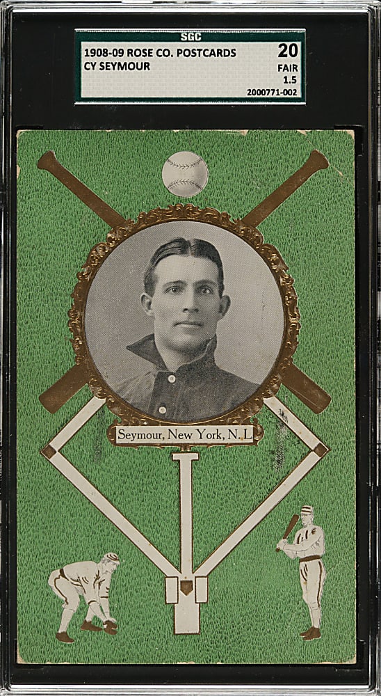 1908 PC760 Rose Company Postcard Cy Seymour SGC FAIR 20