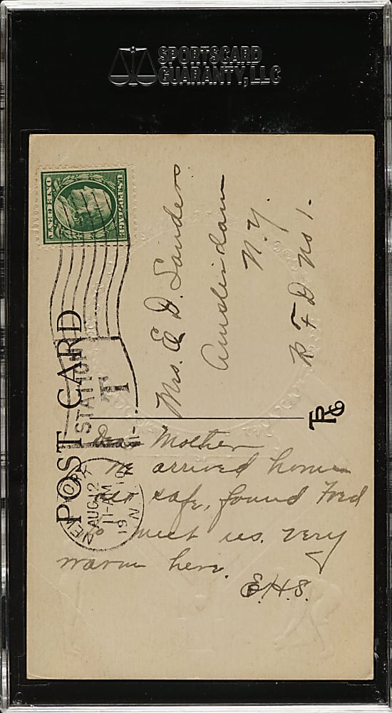 1908 PC760 Rose Company Postcard Cy Seymour SGC FAIR 20