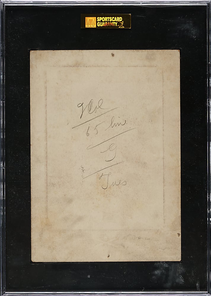 1902-1911 W600 Sporting Life Cabinet Bobby Wallace (Type 4 Mount) SGC POOR 10