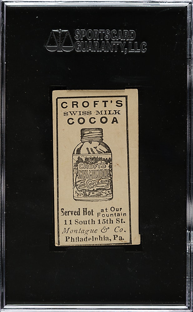 1909 E92 Croft's Cocoa Johnny Evers SGC GOOD 30