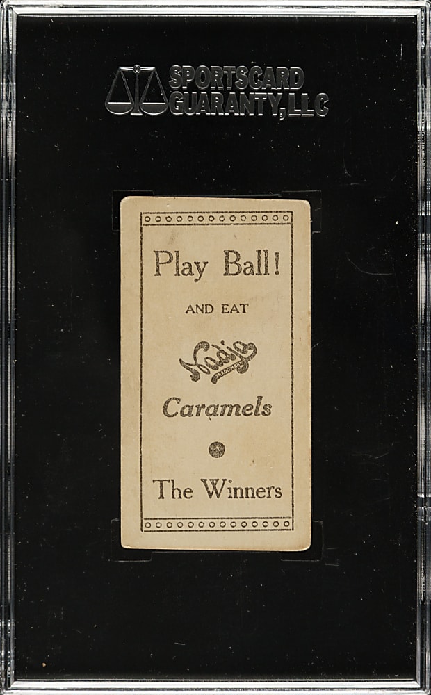 1909 E92 Nadja Caramel Honus Wagner Batting SGC VG 40