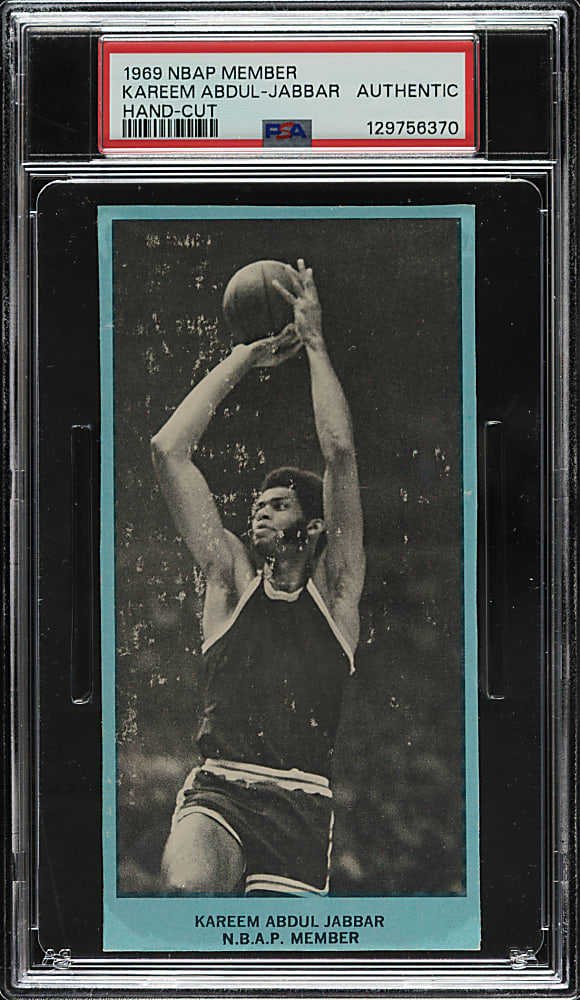 Circa 1969 NBAP Member Basketball Kareem Abdul-Jabbar PSA Authentic - 1 of 2!