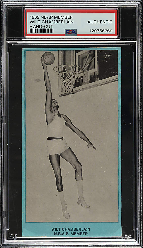 Circa 1969 NBAP Member Basketball Wilt Chamberlain PSA Authentic