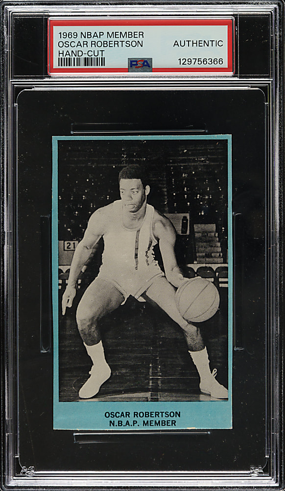 Circa 1969 NBAP Member Basketball Oscar Robertson PSA Authentic