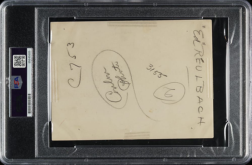 Circa 1913 Ed Reulbach Original Charles Conlon Photograph PSA/DNA Type I